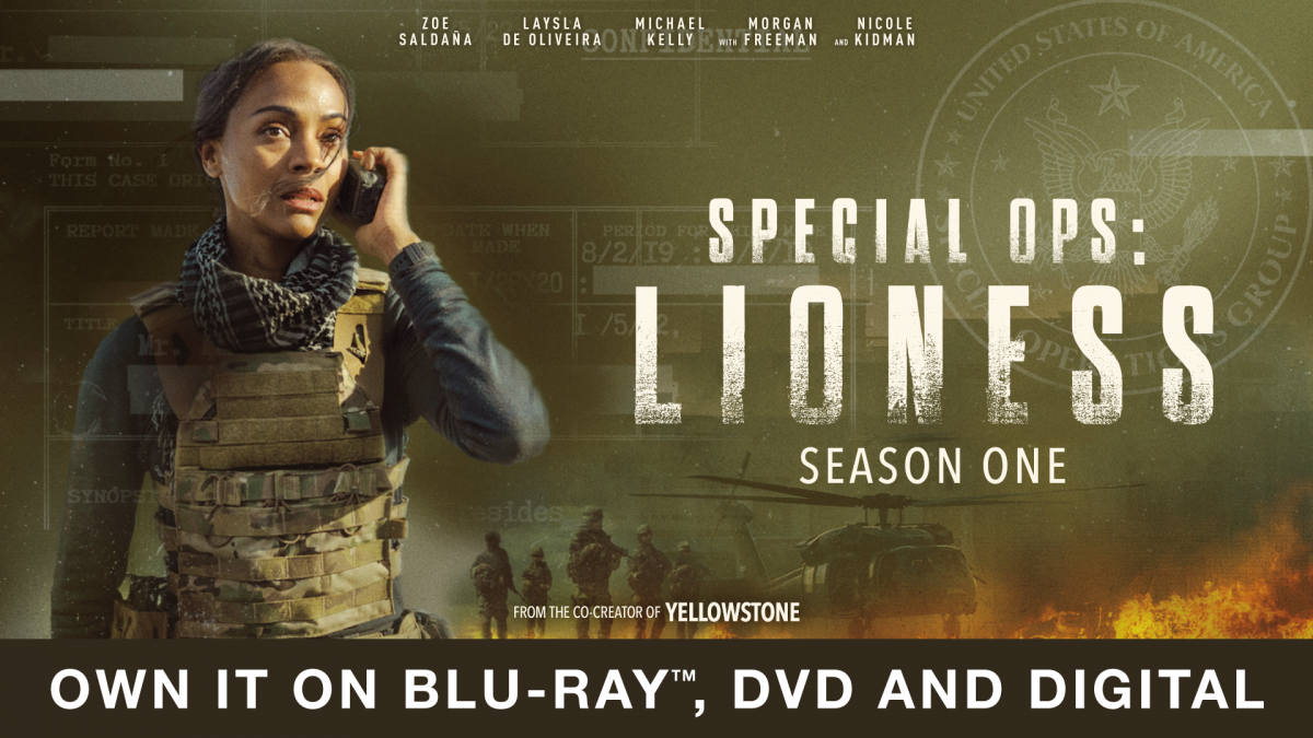 Special Ops Lioness Season One Starring Zoe Seldana on Blu-ray!